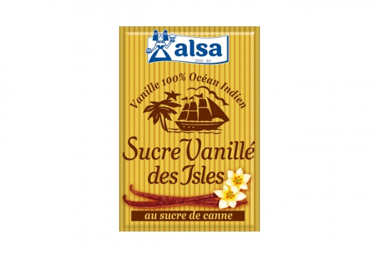 7 sachets de sucre vanillé des Isles