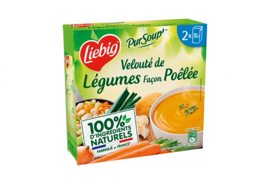 Soupe velouté de légumes façon poêlée