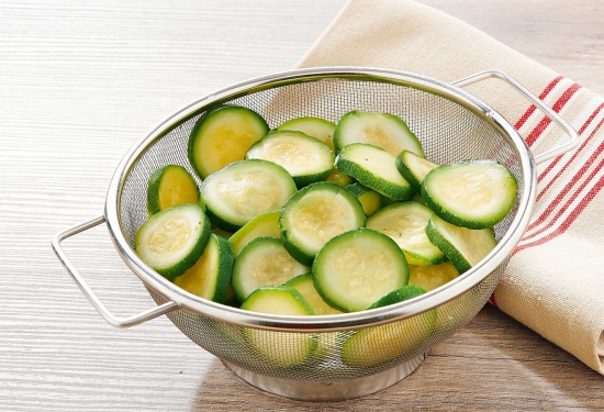 Courgettes en rondelles