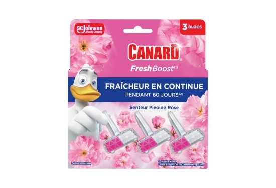 3 blocs cuvette Fresh Boost pivoine