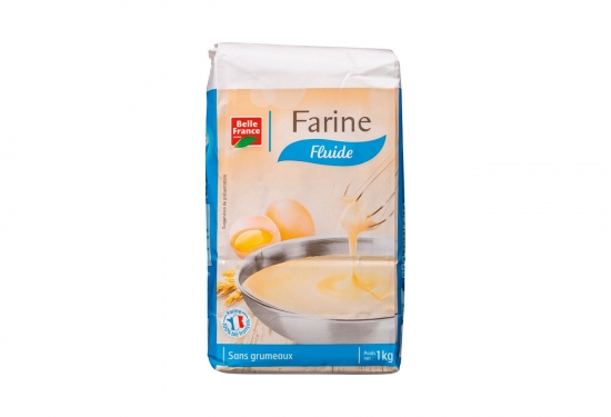 Farine de blé fluide sans grumeaux