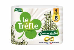 4 maxi rouleaux de papier toilette Douceur bambou