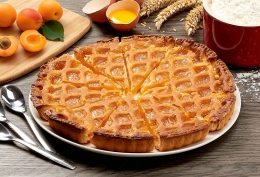 Tarte grillée aux abricots