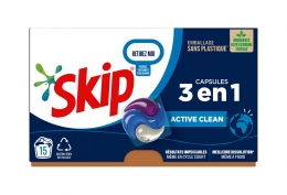 Lessive en doses Skip 3 en 1 Active Clean