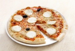 Pizza bûche de chèvre