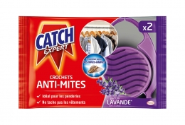 2 crochets anti-mites lavande