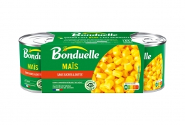 Lot de 3 x 1/4 Maïs sans sucre ajouté