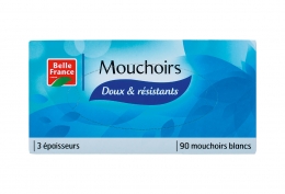 Boîte de 90 mouchoirs doux & résistants