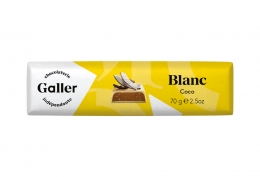 2 bâtons chocolat blanc noix de coco