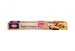 Papier de cuisson brun en rouleau