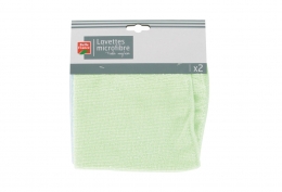 Lot de 3 x 2 lavettes microfibre