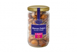 Marrons entiers sous vide, à l'étouffée