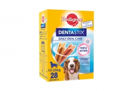 Pedigree Dentastix 28 bâtonnets anti-tartre moyens et grands chiens 10 - 25kg