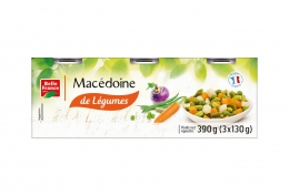 3 x 1/4 Macédoine de légumes