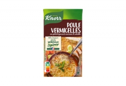 Soupe poule vermicelles et petits légumes