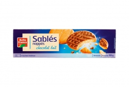 Sablés nappés chocolat lait