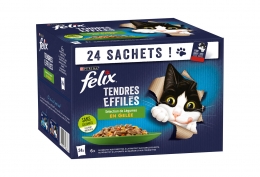 Félix "Tendres Effilés sélection de légumes en gelée"