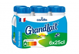 GrandLait 1/2 écrémé bouteille 25cl