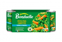Lot de 3 x 1/4 Petits pois carottes sans arôme ajouté