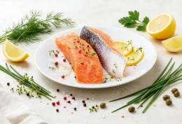 2 Pavés de saumon Atlantique avec peau