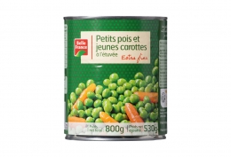 4/4 Petits pois extra-fins et jeunes carottes