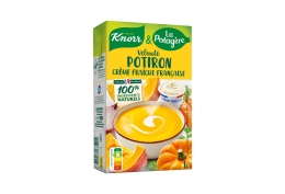 Velouté de potiron à la crème fraîche française