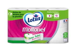 6 maxi rouleaux de papier toilette sans tube