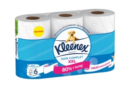 6 maxi rouleaux de papier toilette blanc Soin complet XXL
