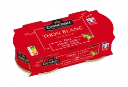Lot de 2 boîtes de thon blanc Germon à l'huile d'olive vierge extra