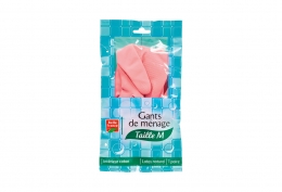 1 paire de gants de ménage rose
