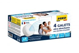 4 galets pour absorbeur d'humidité