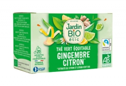 Thé vert gingembre citron extraits de citron et citron vert