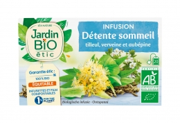 Infusion détente sommeil tilleul/verveine/aubépine