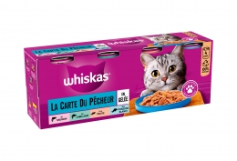 Whiskas "La Carte du Pêcheur" en gelée 4 x 1/2