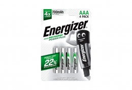 4 piles rechargeables Power Plus AAA HR03 700mAh