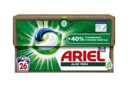 Lessive en doses Ariel aloe vera Tout en 1