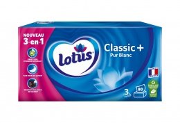 Boîte de 80 mouchoirs Pur blanc Classic +