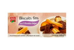 Lot de 2 boîtes d'assortiment de biscuits fins