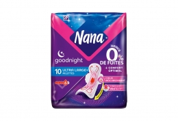 10 serviettes hygiéniques Ultra Goodnight