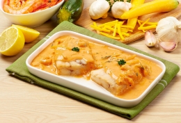 Poisson sauce crevette