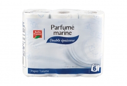 6 rouleaux de papier toilette parfumé marine