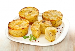 4 Mini-gratins pommes de terre au bloc de foie gras
