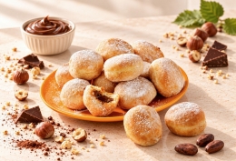 16 Mini-beignets fourrés chocolat noisette