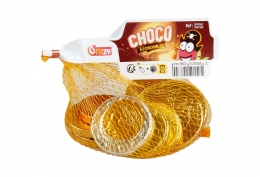 Filets de pièces en chocolat