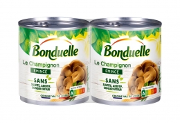 Lot de 2 boîtes 1/4 de champignons de Paris émincés