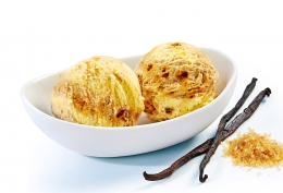 Bac de glace vanille façon crème brûlée