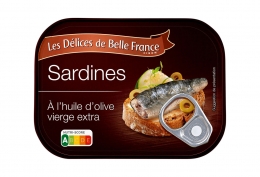 Sardines à l'huile d'olive vierge extra