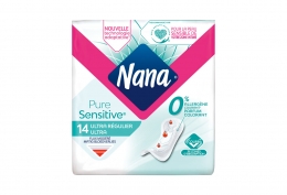 14 serviettes hygiéniques Ultra régulier Pure Sensitive