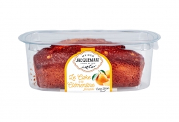 Cake à la clémentine française, coeur lemon curd