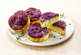 4 Ecrasés de pommes de terre et vitelottes